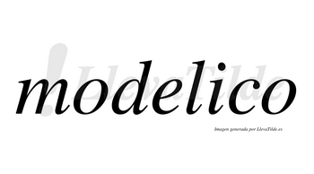 Modelico no lleva tilde con vocal tónica en la «i»