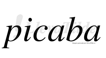 Picaba no lleva tilde con vocal tónica en la primera «a»