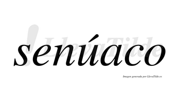 Senúaco lleva tilde con vocal tónica en la «u»