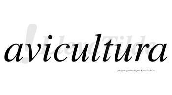 Avicultura  no lleva tilde con vocal tónica en la segunda «u»