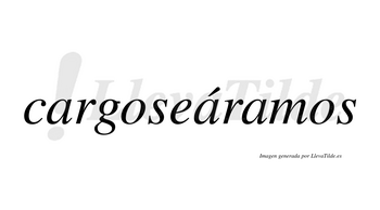 Cargoseáramos  lleva tilde con vocal tónica en la segunda «a»