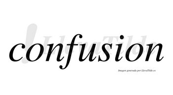 Confusion no lleva tilde con vocal tónica en la «u»