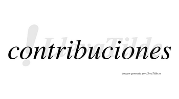 Contribuciones  no lleva tilde con vocal tónica en la segunda «o»