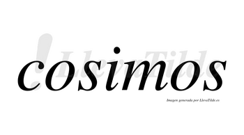 Cosimos no lleva tilde con vocal tónica en la «i»