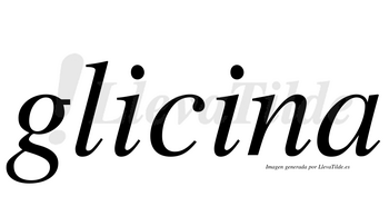 Glicina  no lleva tilde con vocal tónica en la segunda «i»