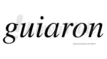 Guiaron  no lleva tilde con vocal tónica en la «u»