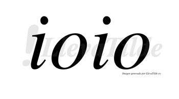 Ioio no lleva tilde con vocal tónica en la primera «o»