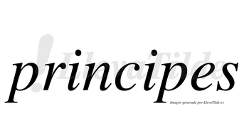 Principes no lleva tilde con vocal tónica en la segunda «i»