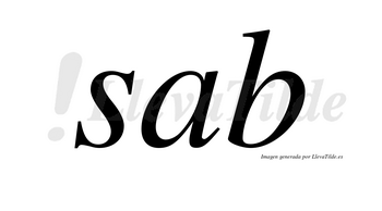 Sab no lleva tilde con vocal tónica en la «a»
