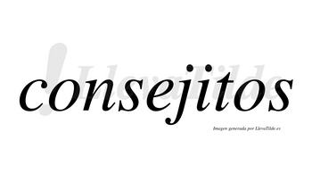 Consejitos no lleva tilde con vocal tónica en la «i»