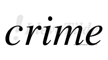 Crime  no lleva tilde con vocal tónica en la «i»