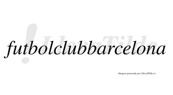 Futbolclubbarcelona  no lleva tilde con vocal tónica en la segunda «o»
