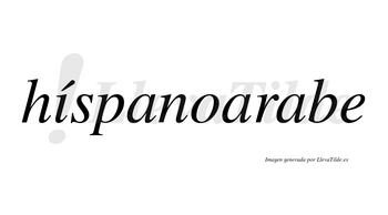 Híspanoarabe lleva tilde con vocal tónica en la «i»