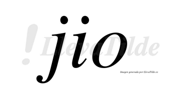 Jio no lleva tilde con vocal tónica en la «o»