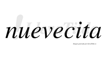 Nuevecita no lleva tilde con vocal tónica en la «i»