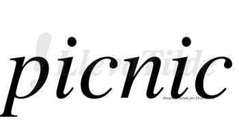 Picnic no lleva tilde con vocal tónica en la segunda «i»