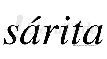 Sárita  lleva tilde con vocal tónica en la primera «a»