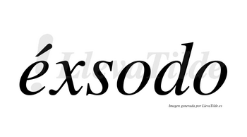 Éxsodo  lleva tilde con vocal tónica en la «e»