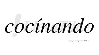 Cocínando lleva tilde con vocal tónica en la «i»