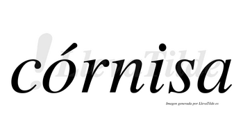 Córnisa  lleva tilde con vocal tónica en la «o»