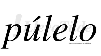 Púlelo  lleva tilde con vocal tónica en la «u»