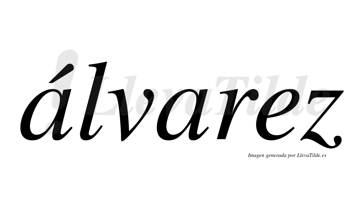 ¿Lleva tilde álvarez? | LlevaTilde.es