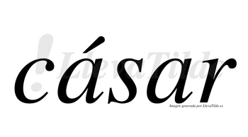 Cásar  lleva tilde con vocal tónica en la primera «a»