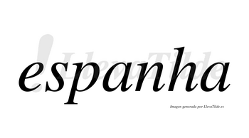 Espanha  no lleva tilde con vocal tónica en la primera «a»