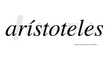 Arístoteles lleva tilde con vocal tónica en la «i»