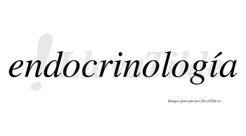 Endocrinología  lleva tilde con vocal tónica en la segunda «i»