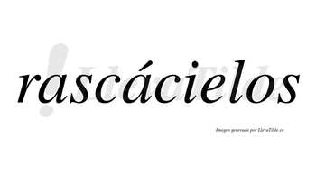 Rascácielos lleva tilde con vocal tónica en la segunda «a»