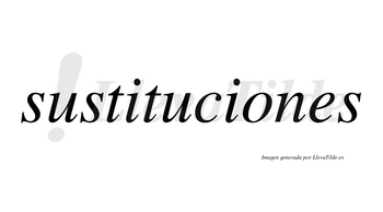 Sustituciones  no lleva tilde con vocal tónica en la «o»