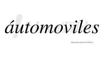 Áutomoviles lleva tilde con vocal tónica en la «a»
