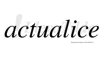 Actualice no lleva tilde con vocal tónica en la «i»