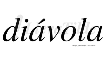 Diávola  lleva tilde con vocal tónica en la primera «a»