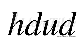 Hdud  no lleva tilde con vocal tónica en la «u»