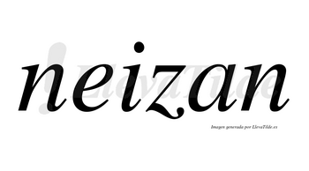 Neizan no lleva tilde con vocal tónica en la «e»