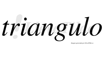Triangulo no lleva tilde con vocal tónica en la «u»