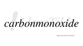 Carbonmonoxide  no lleva tilde con vocal tónica en la «i»