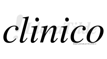 Clinico no lleva tilde con vocal tónica en la segunda «i»