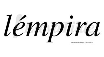 Lémpira  lleva tilde con vocal tónica en la «e»