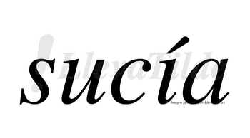 Sucía lleva tilde con vocal tónica en la «i»