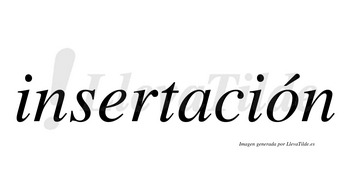 Insertación lleva tilde con vocal tónica en la «o»