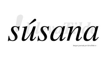 Súsana  lleva tilde con vocal tónica en la «u»