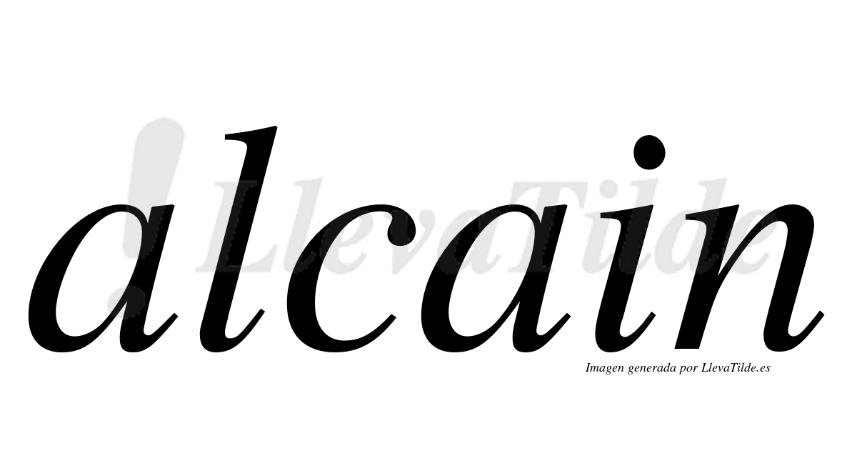 ¿Lleva tilde alcain? | LlevaTilde.es