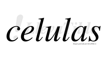 Celulas no lleva tilde con vocal tónica en la «u»