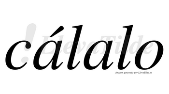 Cálalo  lleva tilde con vocal tónica en la primera «a»