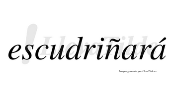 Escudriñará  lleva tilde con vocal tónica en la segunda «a»