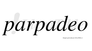 Parpadeo no lleva tilde con vocal tónica en la «e»