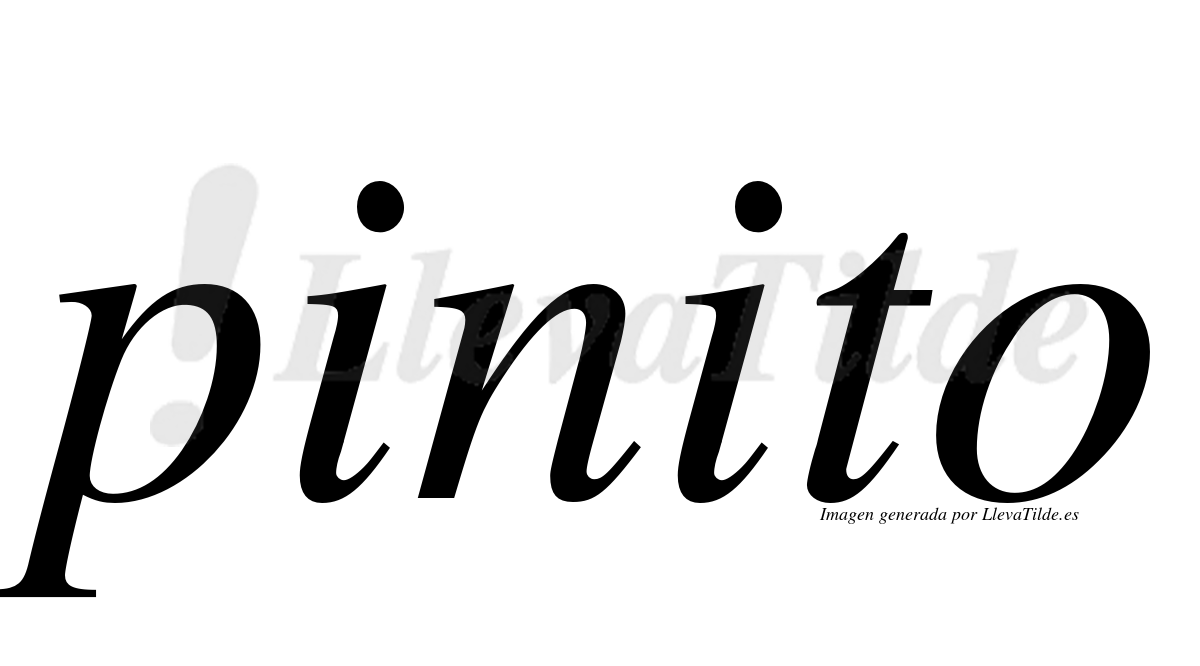 ¿Lleva tilde pinito? | LlevaTilde.es